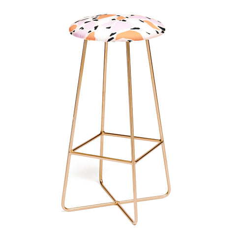 Emanuela Carratoni Pink Shadows Terrazzo Bar Stool