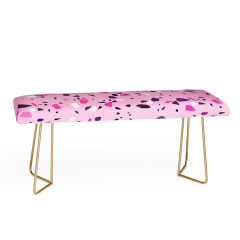 Emanuela Carratoni Pink Terrazzo Style Bench