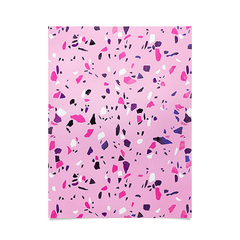 Emanuela Carratoni Pink Terrazzo Style Poster