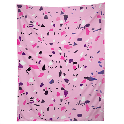 Emanuela Carratoni Pink Terrazzo Style Tapestry