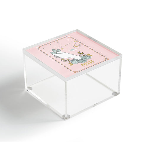 Emanuela Carratoni Pisces Zodiac sign Acrylic Box