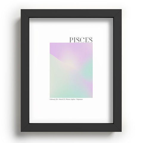 Emanuela Carratoni Pisces Zodiac Sign Gradient Recessed Framing Rectangle