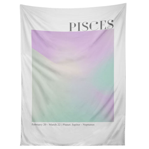 Emanuela Carratoni Pisces Zodiac Sign Gradient Tapestry