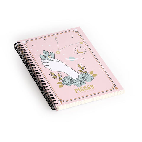 Emanuela Carratoni Pisces Zodiac sign Spiral Notebook