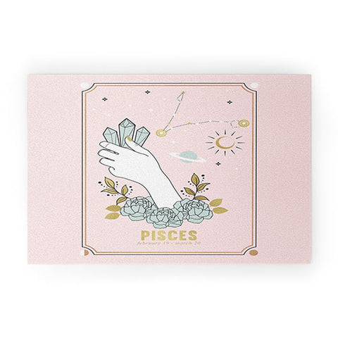 Emanuela Carratoni Pisces Zodiac sign Welcome Mat