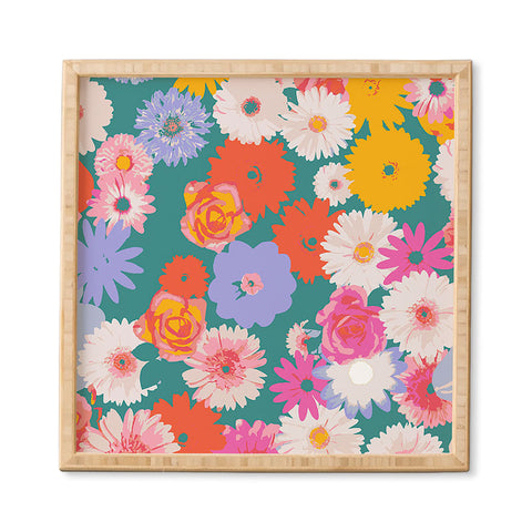 Emanuela Carratoni Pop Floral Mix Framed Wall Art