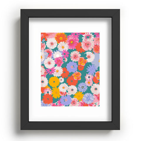 Emanuela Carratoni Pop Floral Mix Recessed Framing Rectangle
