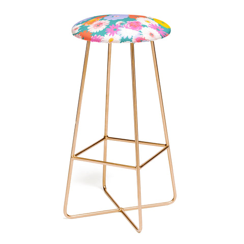 Emanuela Carratoni Pop Floral Mix Bar Stool