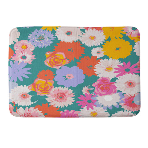 Emanuela Carratoni Pop Floral Mix Memory Foam Bath Mat