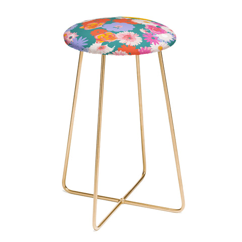 Emanuela Carratoni Pop Floral Mix Counter Stool
