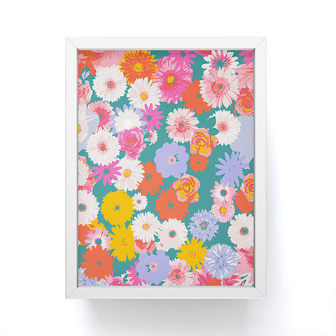 Emanuela Carratoni Pop Floral Mix Framed Mini Art Print