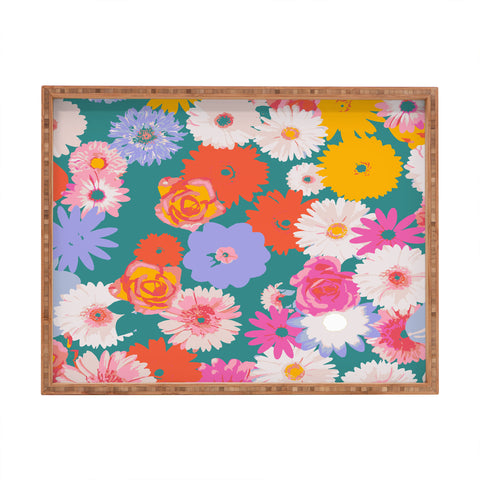 Emanuela Carratoni Pop Floral Mix Rectangular Tray