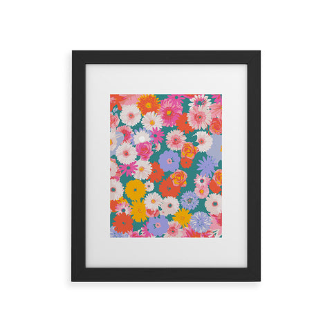 Emanuela Carratoni Pop Floral Mix Framed Art Print