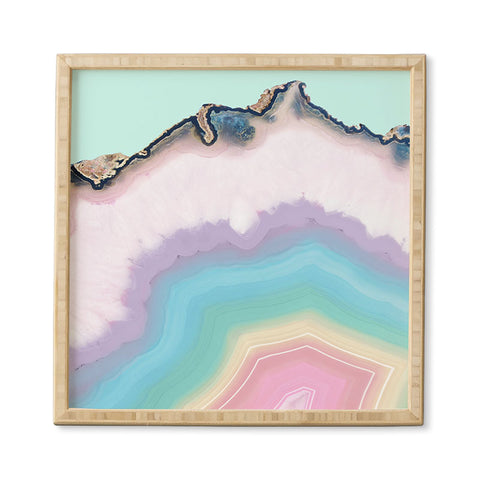 Emanuela Carratoni Rainbow Agate Framed Wall Art