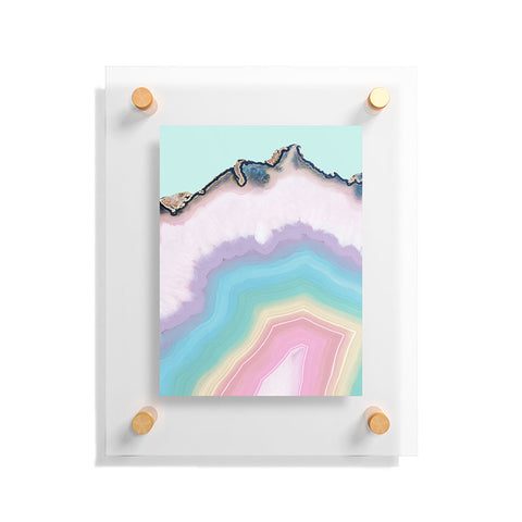 Emanuela Carratoni Rainbow Agate Floating Acrylic Print