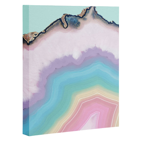 Emanuela Carratoni Rainbow Agate Art Canvas
