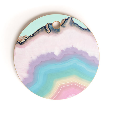 Emanuela Carratoni Rainbow Agate Cutting Board Round