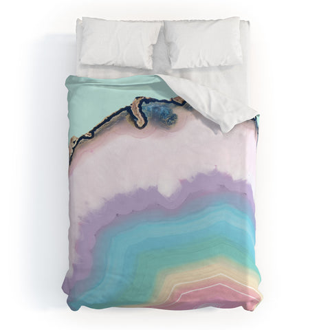 Emanuela Carratoni Rainbow Agate Duvet Cover