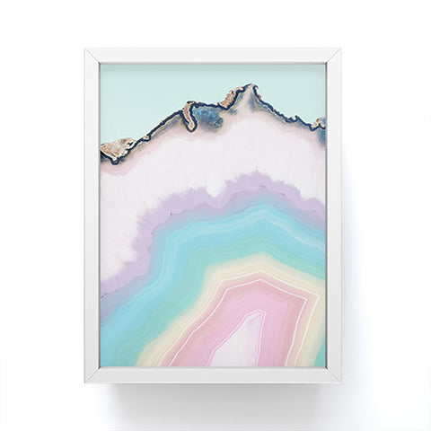 Emanuela Carratoni Rainbow Agate Framed Mini Art Print