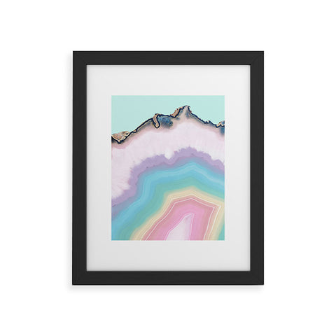 Emanuela Carratoni Rainbow Agate Framed Art Print