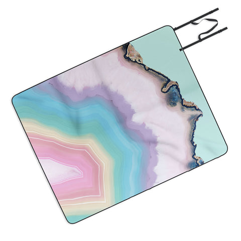 Emanuela Carratoni Rainbow Agate Picnic Blanket