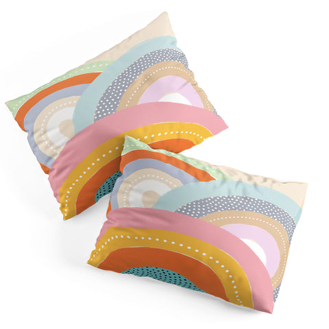 Emanuela Carratoni Rainbows and Polka Dots Pillow Shams