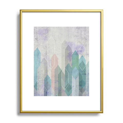 Emanuela Carratoni Raw Gems Metal Framed Art Print