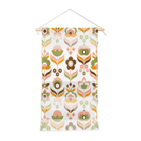 Emanuela Carratoni Retro Flowers Mix Wall Hanging Portrait