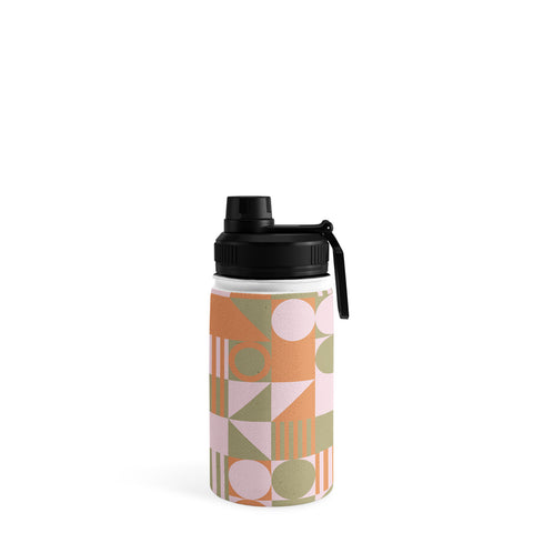 Emanuela Carratoni Retro Geometry Water Bottle