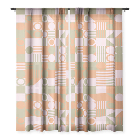 Emanuela Carratoni Retro Geometry Sheer Non Repeat