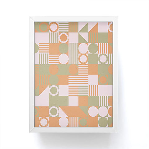 Emanuela Carratoni Retro Geometry Framed Mini Art Print