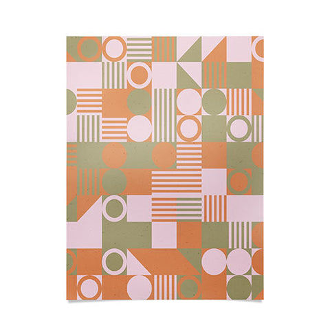 Emanuela Carratoni Retro Geometry Poster
