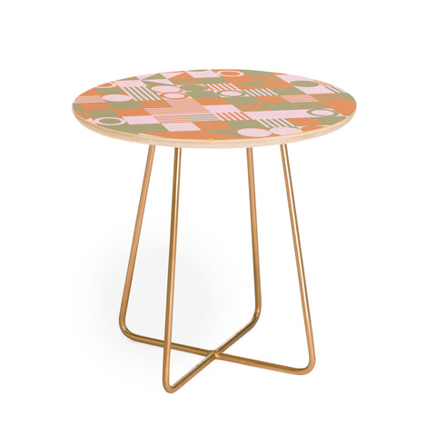 Emanuela Carratoni Retro Geometry Round Side Table