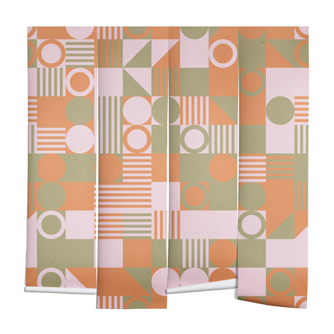 Emanuela Carratoni Retro Geometry Wall Mural