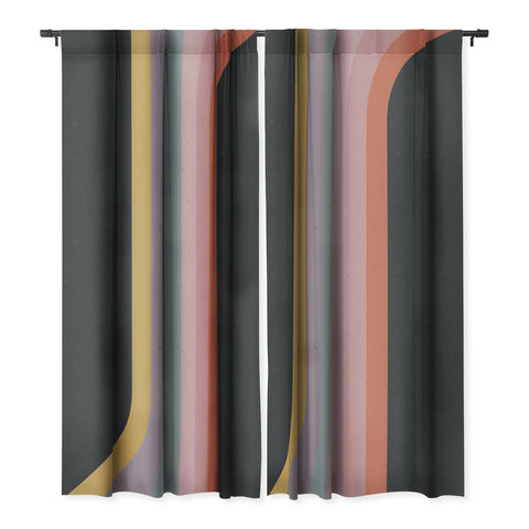 Emanuela Carratoni Retro Rainbow on Black Blackout Non Repeat