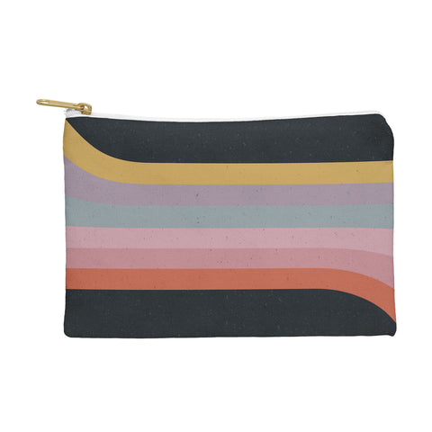 Emanuela Carratoni Retro Rainbow on Black Pouch