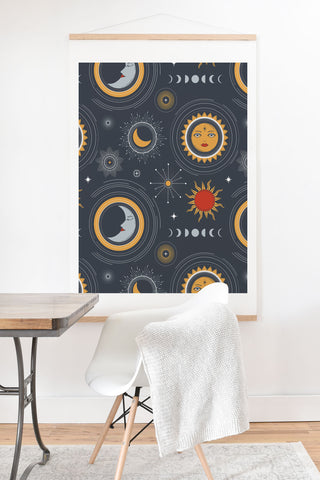 Emanuela Carratoni Retro Universe Art Print And Hanger