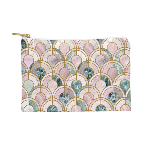 Emanuela Carratoni Rose Gold Marble Inlays Pouch