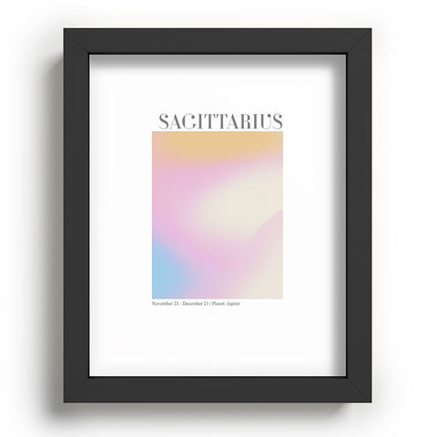 Emanuela Carratoni Sagittarius Zodiac Gradient Recessed Framing Rectangle