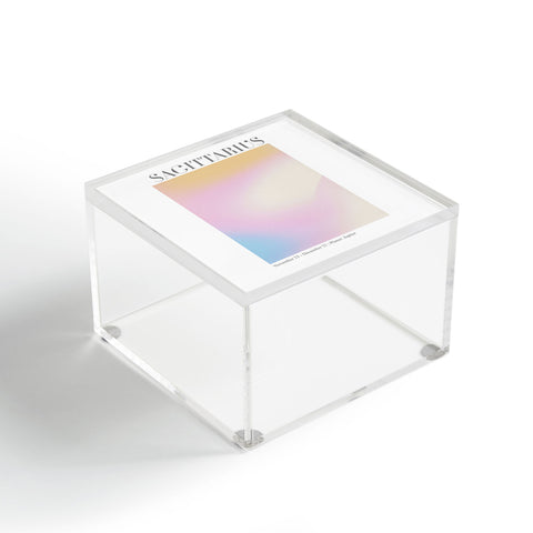 Emanuela Carratoni Sagittarius Zodiac Gradient Acrylic Box
