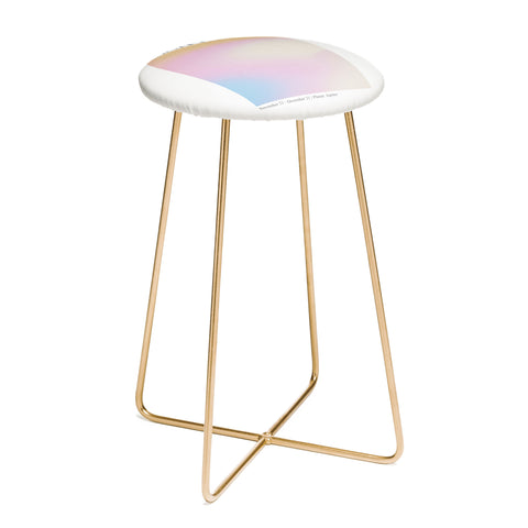 Emanuela Carratoni Sagittarius Zodiac Gradient Counter Stool