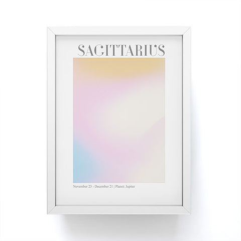Emanuela Carratoni Sagittarius Zodiac Gradient Framed Mini Art Print