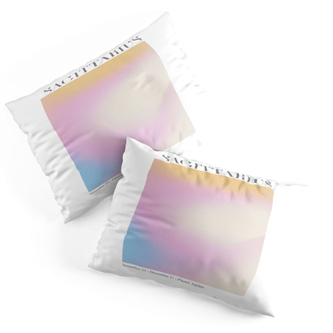 Emanuela Carratoni Sagittarius Zodiac Gradient Pillow Shams