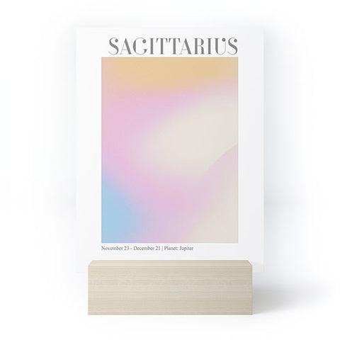 Emanuela Carratoni Sagittarius Zodiac Gradient Mini Art Print