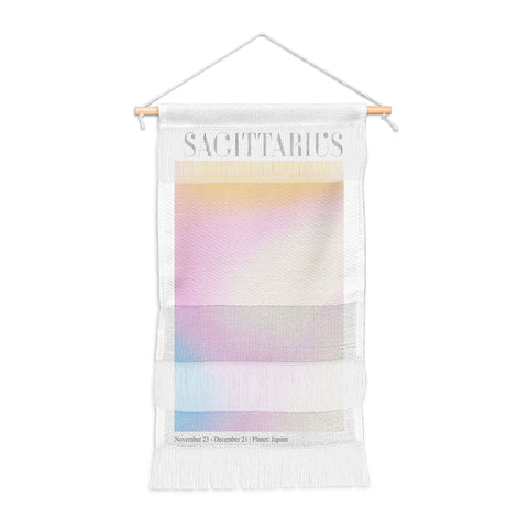 Emanuela Carratoni Sagittarius Zodiac Gradient Wall Hanging Portrait