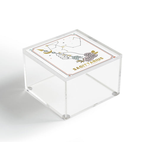 Emanuela Carratoni Sagittarius Zodiac Series Acrylic Box