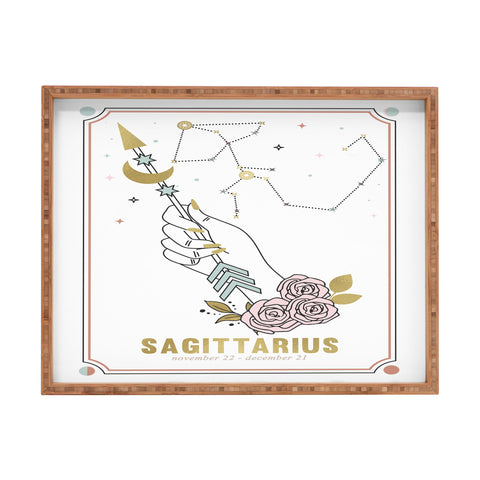 Emanuela Carratoni Sagittarius Zodiac Series Rectangular Tray