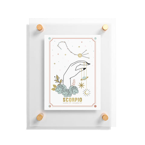 Emanuela Carratoni Scorpio Zodiac Series Floating Acrylic Print