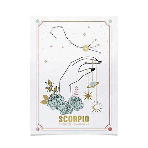 Emanuela Carratoni Scorpio Zodiac Series Poster