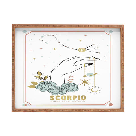 Emanuela Carratoni Scorpio Zodiac Series Rectangular Tray